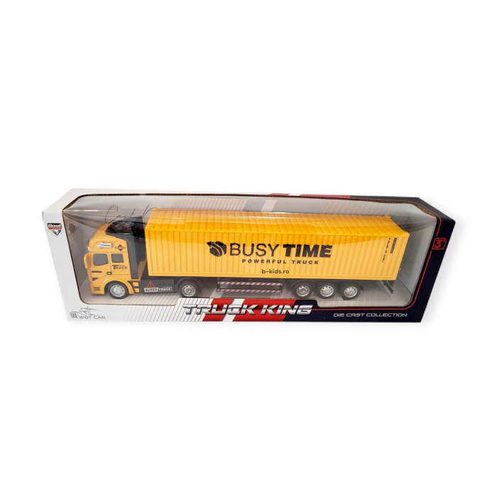 TIR Truck King 30 cm – cabina metal, remorcă detașabilă [4]