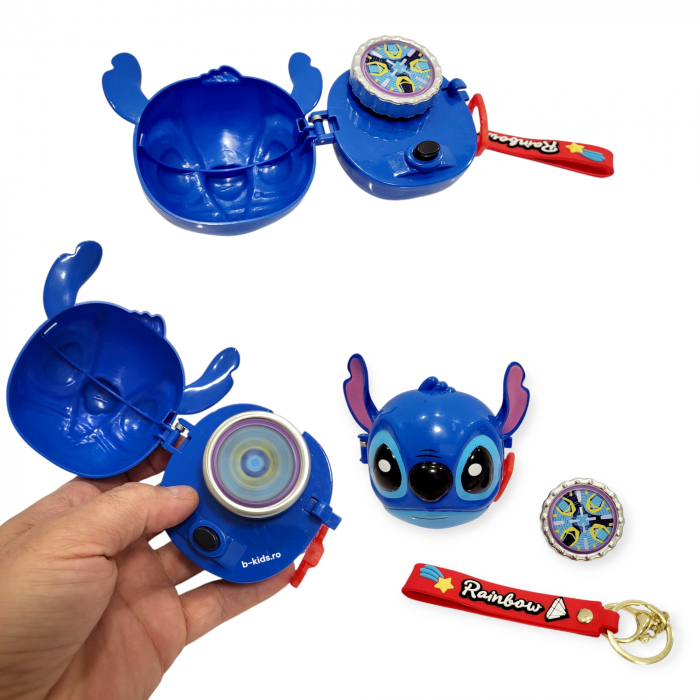 Titirez beyblade Stitch cu lansator tip breloc [3]