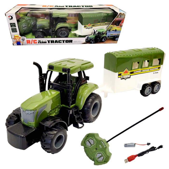 Tractor cu remoca, telecomanda full control si acumulator reincarcabil. [1]