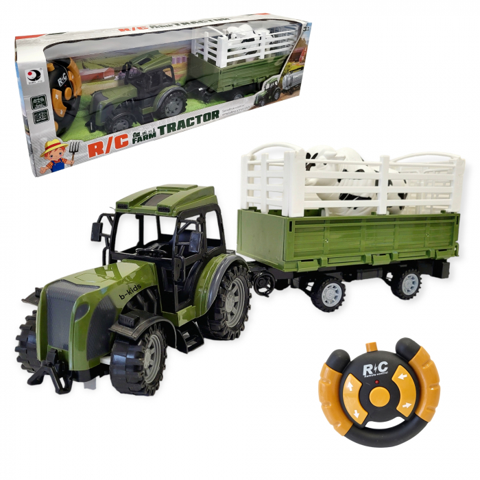 Tractor cu remorca si animalut, telecomanda full control! [1]