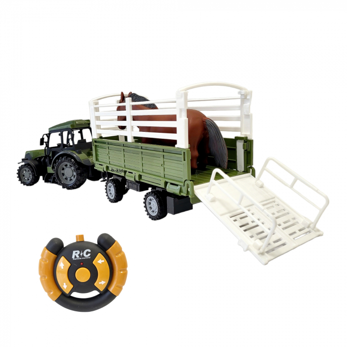 Tractor cu remorca si animalut, telecomanda full control! [5]