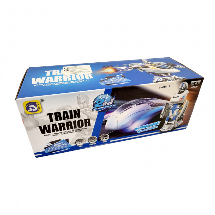 Tren Transformers in robot, cu sunete si lumini, 2 in 1 [3]
