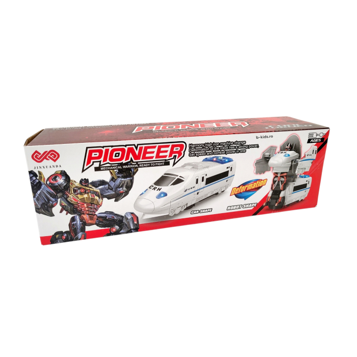 Tren Transformers in robot, cu sunete si lumini, 2 in 1 - Pioneer [5]