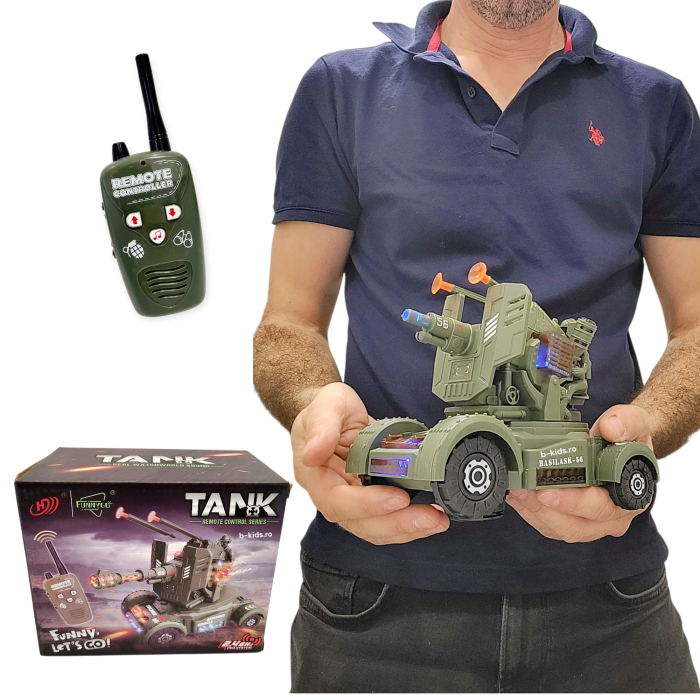 Tun-Tanc Blindat cu telecomanda si tinte tip ventuza [5]