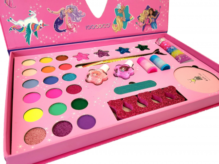 Trusa mare makeup, beauty B-kids girls, Igoodco, 29 in 1 , roz [3]