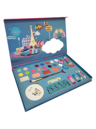 Trusa mare makeup, beauty B-kids girls, Igoodco, 29 in 1 , albastra [2]