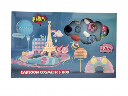 Trusa mare makeup, beauty B-kids girls, Igoodco, 29 in 1 , albastra [1]