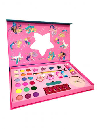 Trusa mare makeup, beauty B-kids girls, Igoodco, 29 in 1 , roz [2]