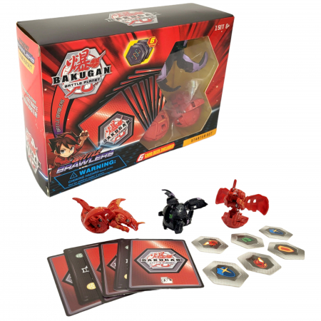 Set Bakugan cu 3 bile, Baku-placi si cartonase. [1]