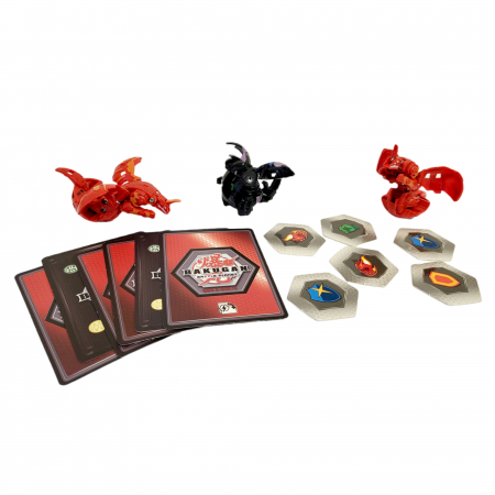 Set Bakugan cu 3 bile, Baku-placi si cartonase. [2]