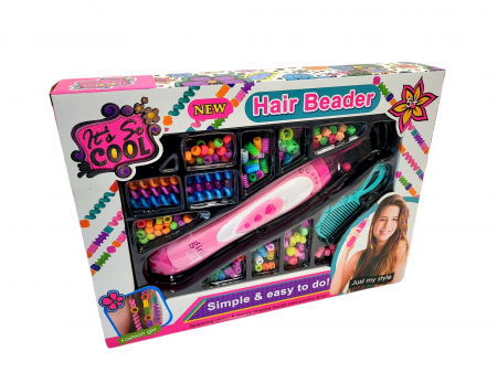 Set de aplicat margelute pentru par, b-kids, multicolor [2]