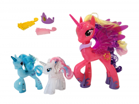 Set 3 figurine My Little Pony, cu accesorii, lumina si sunet [4]