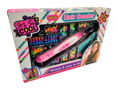 Seturi - Set de aplicat margelute pentru par, b-kids, multicolor
