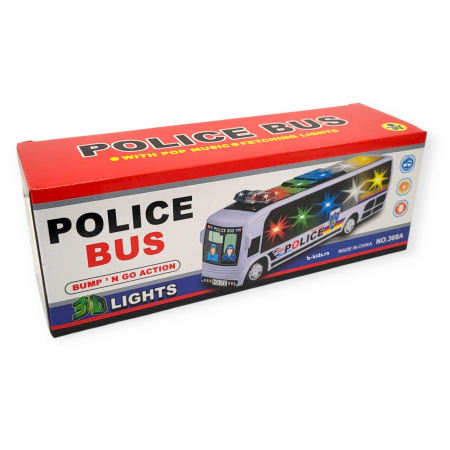 Autobuz de Politie cu sunete si lumini 3D - Police Bus [3]