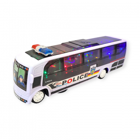 Autobuz de Politie cu sunete si lumini 3D - Police Bus [2]