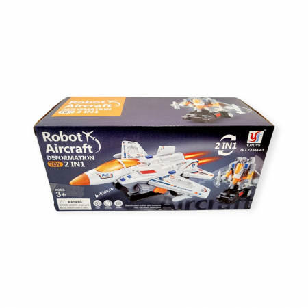 Avion transformers, 2 in 1 cu sunete si lumini, Robot Aircraft [5]