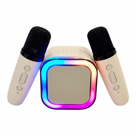 Boxa Karaoke wireless cu doua microfoane si acumulatori reincarcabili [1]