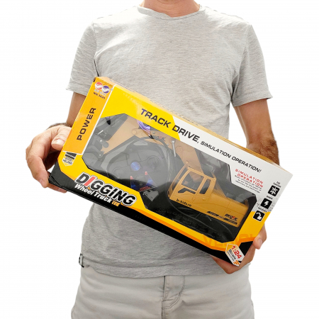 Escavator cu telecomanda fir, full control. Cupa si senile mobile [7]