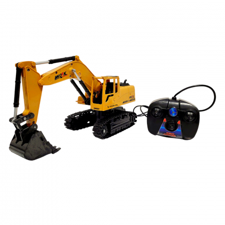 Escavator cu telecomanda fir, full control. Cupa si senile mobile [1]