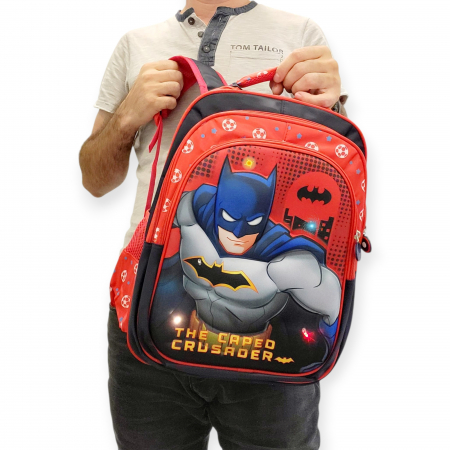 Ghiozdan pentru scoala, 40 cm, Batman, 3D cu lumini [3]