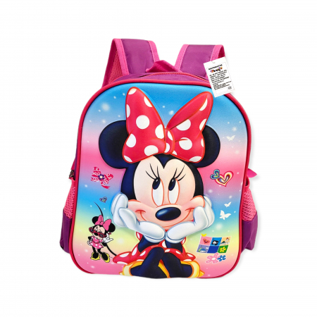 Rucsacele - Ghiozdanele - Ghiozdanel pentru gradinita, 33 cm, Minnie Mouse, 3D