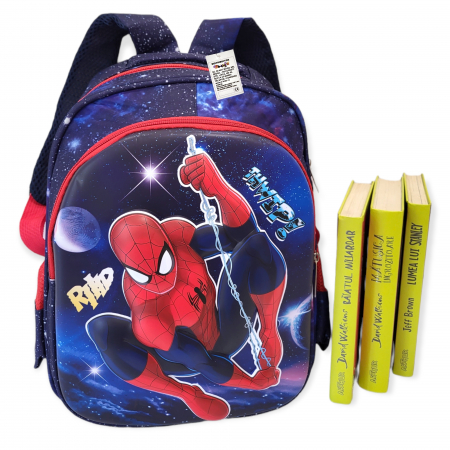 Ghiozdanel pentru gradinita, Spiderman, 3D, albastru inchis [2]