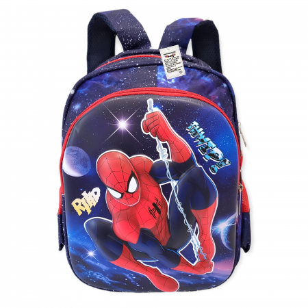Rucsacele - Ghiozdanele - Ghiozdanel pentru gradinita, Spiderman, 3D, albastru inchis