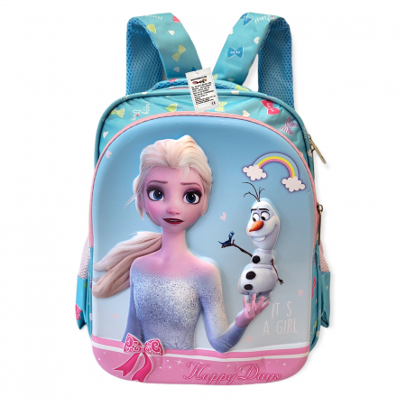 Ghiozdanel gradinita - Ghiozdanel pentru scoala, Frozen, 3D, bleo