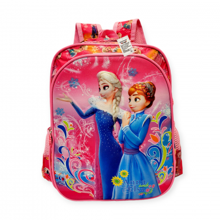 Scoala clasele primare - Ghiozdanel pentru scoala, 37 cm, Frozen, 3D - roz