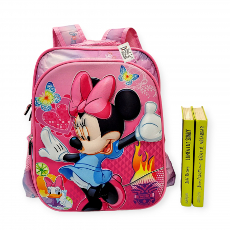 Ghiozdanel pentru scoala, 37 cm, Minnie Mouse, 3D [2]