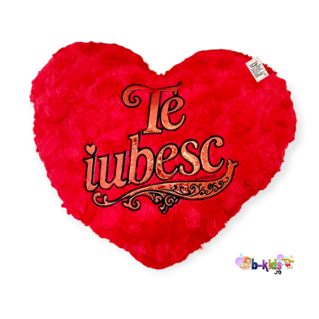 Plusuri mari - Inima Mare de Pluș „Te Iubesc”