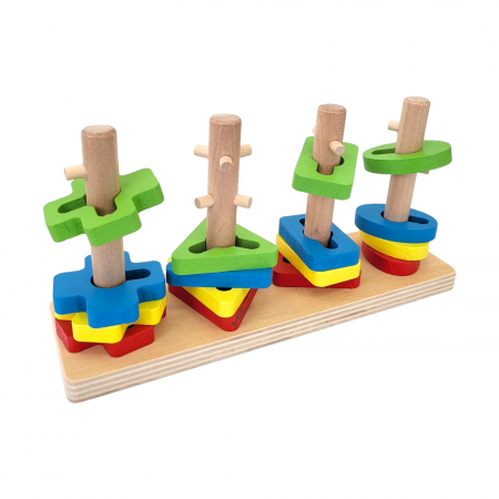 Joc lemn din figurine diferite, set [1]