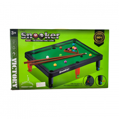 Joc masa de biliard cu plansa catifelata, snooker, pentru copii [3]