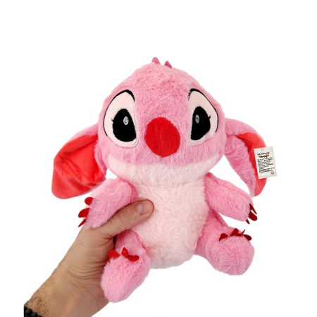 Jucarie de plus Angel Stitch personaj din Lilo Stitch, roz, 22 cm [1]