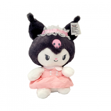 Jucarie de plus - Kuromi, papusi japoneze din seria Hello Kitty, rochita roz [1]