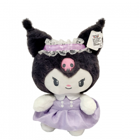 Plusuri - Jucarie de plus - Kuromi, papusi japoneze din seria Hello Kitty, rochita mov