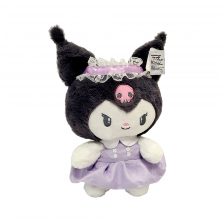 Jucarie de plus - Kuromi, papusi japoneze din seria Hello Kitty, rochita mov [1]