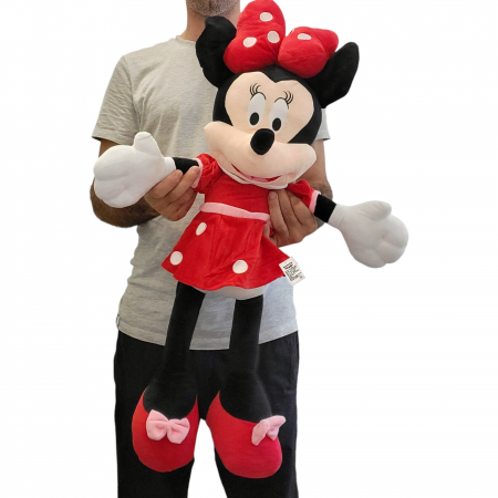 Jucarie de plus mare Minnie Mouse personaj, 80 cm, rosie [2]