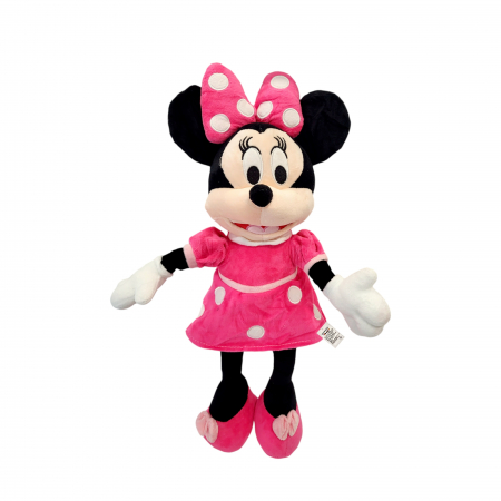 Plusuri medii - Jucarie de plus Minnie Mouse personaj, 40 cm, roz