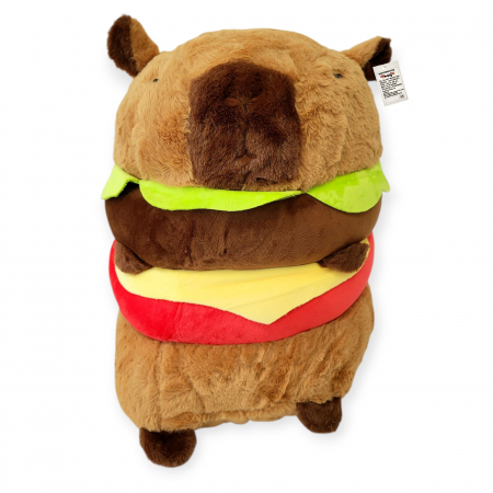Jucarie de plus mare Model Capybara Hamburger, maro,  40 cm [1]