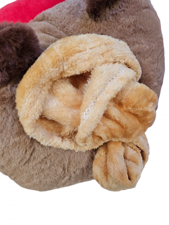 Jucarie de plus mare Model Capybara Hamburger, maro,  50 cm [6]