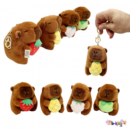 Jucarie de plus breloc Model Capybara, maro,  12 cm [1]