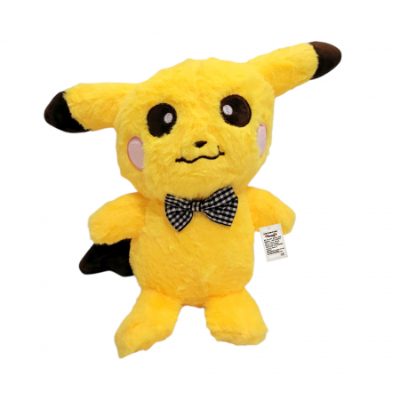 Jucarie de plus - Pikaciu - Pokemon - 25 cm , pufos cu papion [2]
