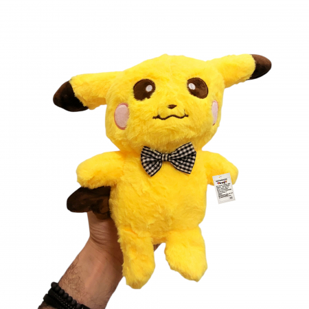 Jucarie de plus - Pikaciu - Pokemon - 25 cm , pufos cu papion [1]