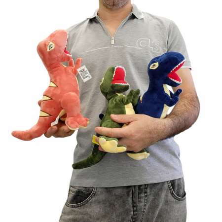 Jucarie din plus, Dinozaur cu sunet, T-Rex 25 cm [3]