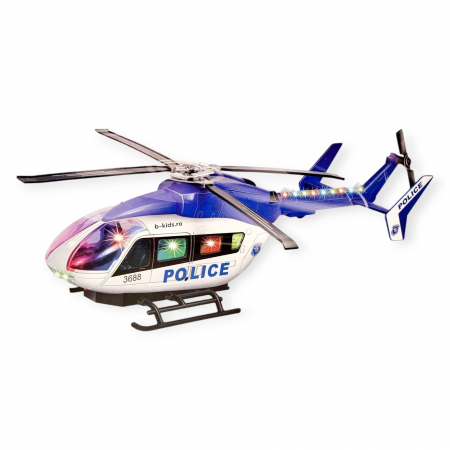 Jucarie Elicopter mare politie cu lumini si sunete, 35 cm [2]