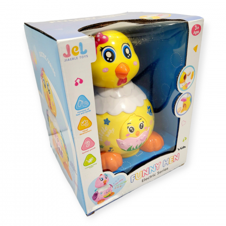 Jucarie gaina care face oua, galbena [2]
