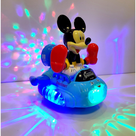 Jucarie Colorful Spacecraft - Mickey Mouse cu sunete si lumini 3D [4]