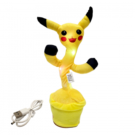 Noutati - Jucarie interactiva Pikachu tip cactus, canta, danseaza, imita.