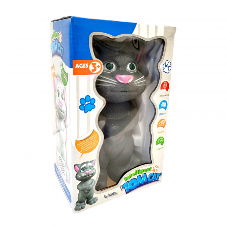 Jucarie interactiva Talking Tom Cat - Intelligent, motanul vorbaret, repeta tot ce aude [3]